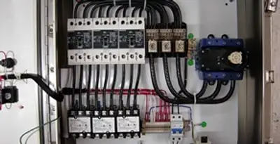 Electrical panel installation with organized circuit breakers and wiring in Miami, FL