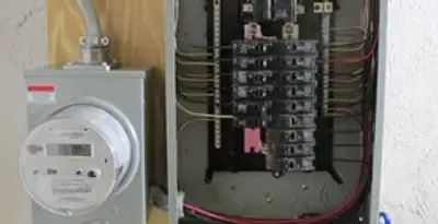 electrical panel upgrade service showing outdated electrical panel prepared for professional replacement in Miami, FL