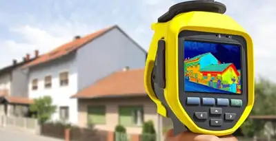 home energy audit service performing exterior thermal inspection to identify energy loss in Miami, FL