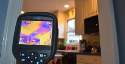 home energy audit service using thermal imaging to evaluate electrical efficiency inside a home in Miami, FL