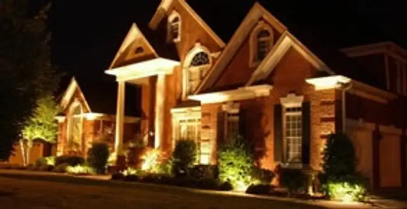 landscape lighting installation services enhancing residential exterior lighting in Miami, FL