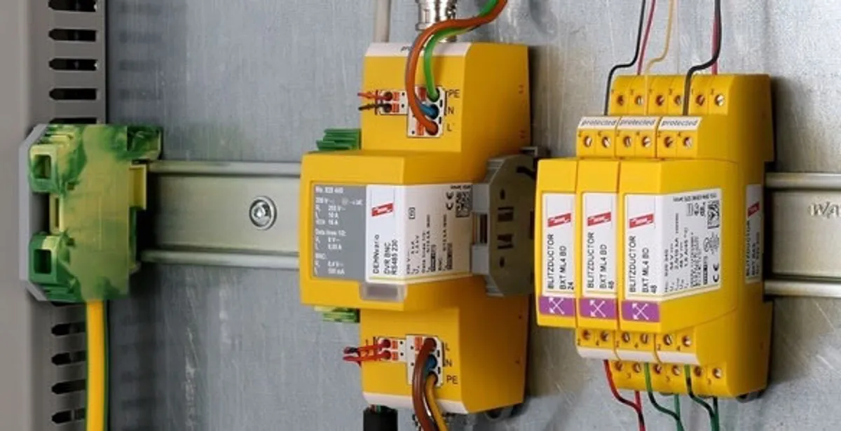 lightning surge protection system with surge suppressors installed by electrical service professionals in Miami, FL