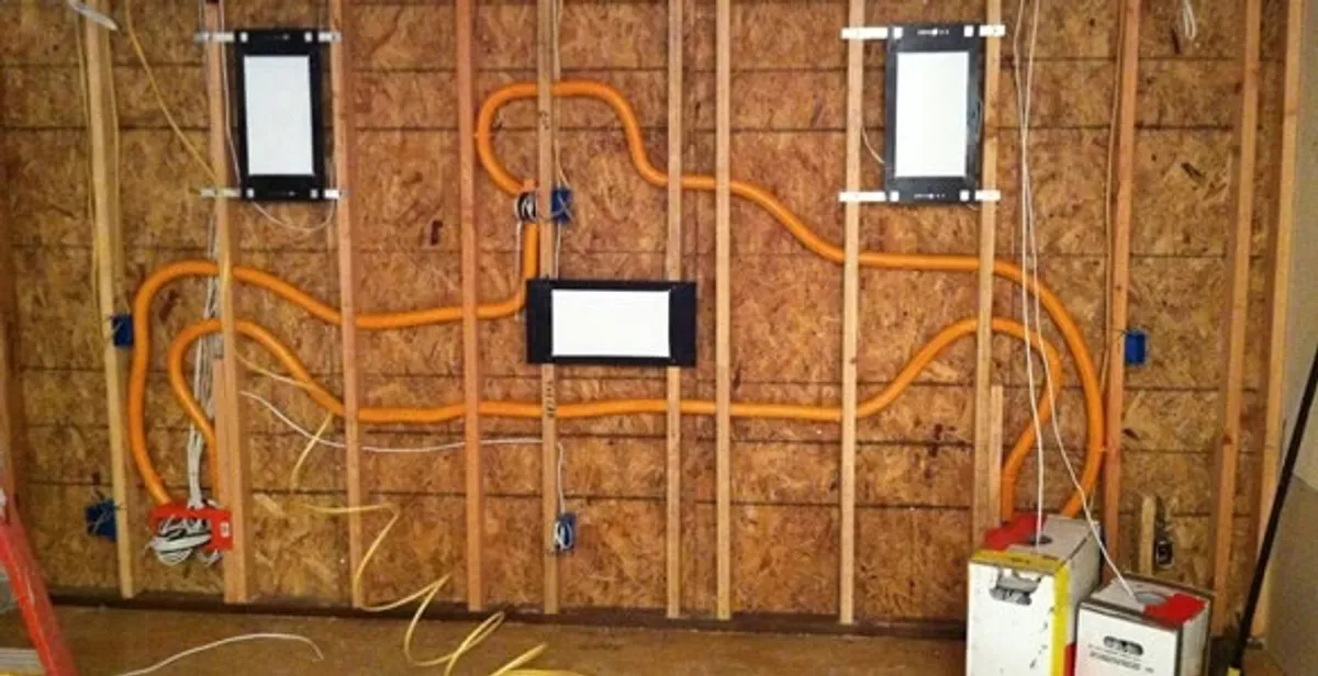 new construction wiring project displaying complete electrical system layout installed by professionals in Miami, FL