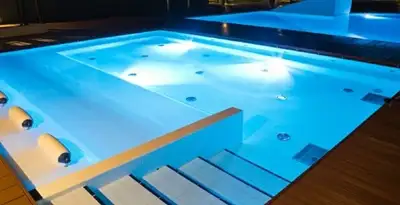 pool light installation and repair services providing modern illuminated pool lighting in Miami, FL