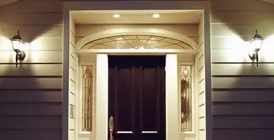 security light installation services with professionally installed entryway lighting in Miami, FL