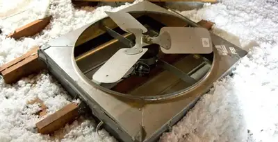 whole house fan installation services with attic-mounted ventilation unit in Miami, FL