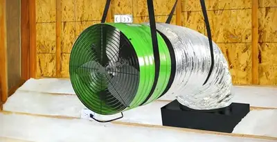 whole house fan installation services with professionally mounted ventilation fan system in Miami, FL
